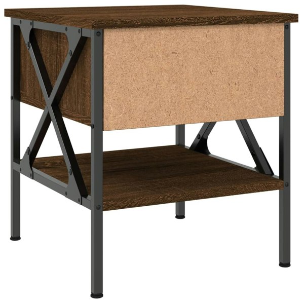 Berkfield Bedside Tables 2 pcs Brown Oak 40x42x45 cm Engineered Wood