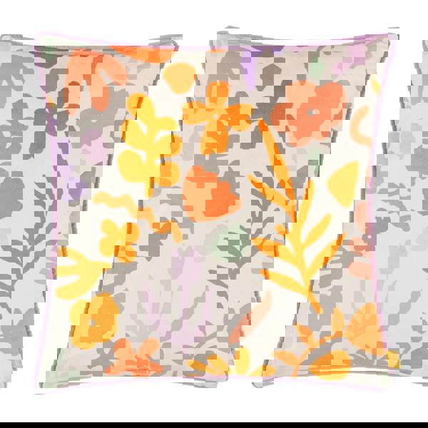 Furn Amelie Velvet Doodles Cushion Cover - Multicoloured