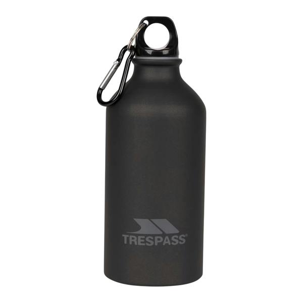 Trespass Swig Sports Bottle With Carabiner (0.5 Litres) - Matt Black - 