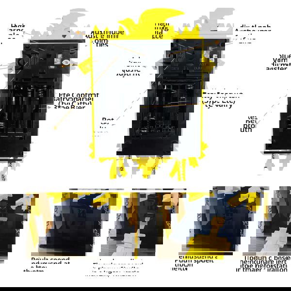 WALPLUS WC2049 - Yellow Vintage Cuckoo Clock