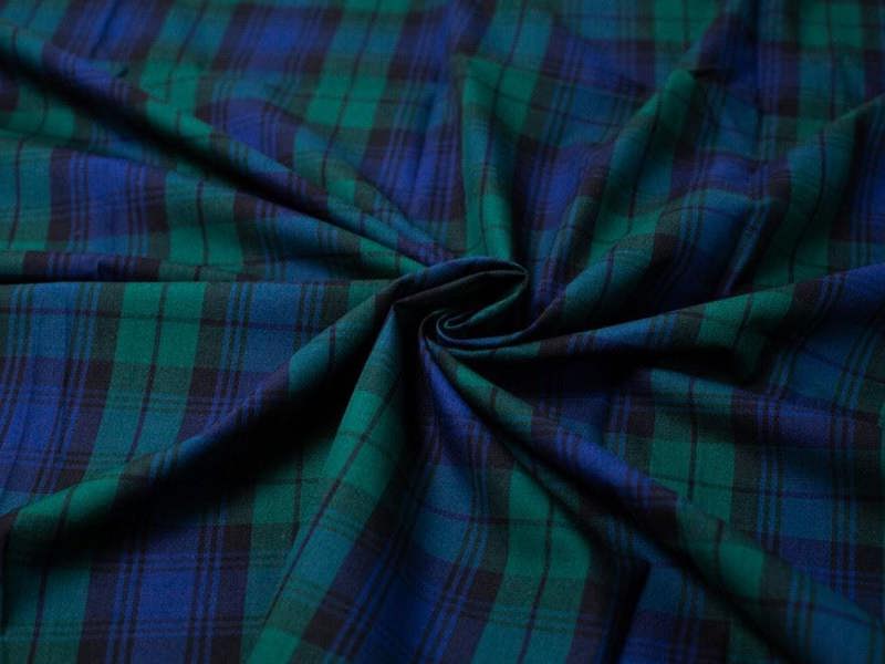 Minerva Core Range 100% Cotton Shirting Fabric - Checks Design Dressmaking Fabric, 147 cm / 58" Wide - per metre