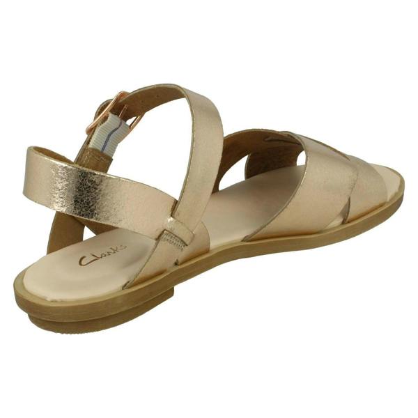 Clarks Ladies Clarks Casual Sandals Willow Gild