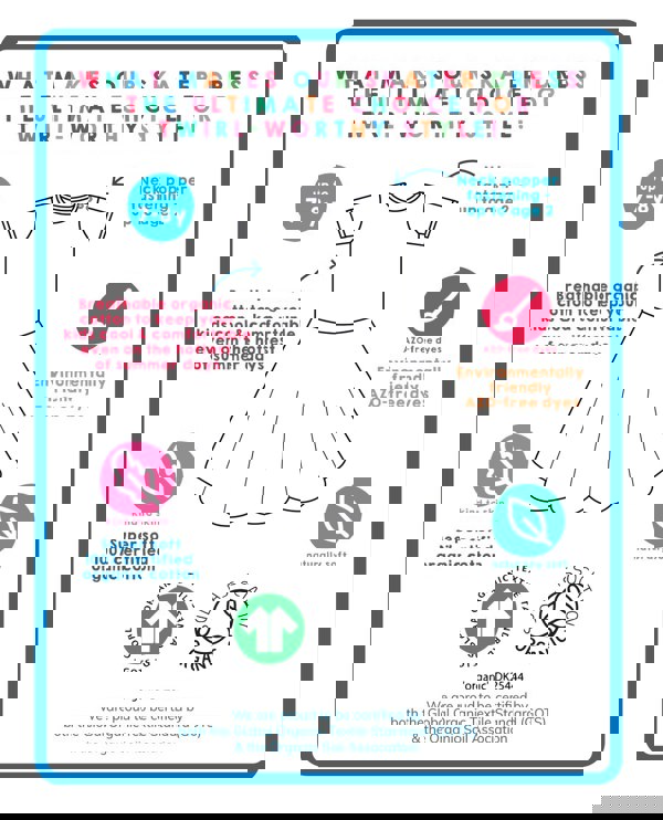 Organic Daisy Print Skater Dress - Toby Tiger UK Retail