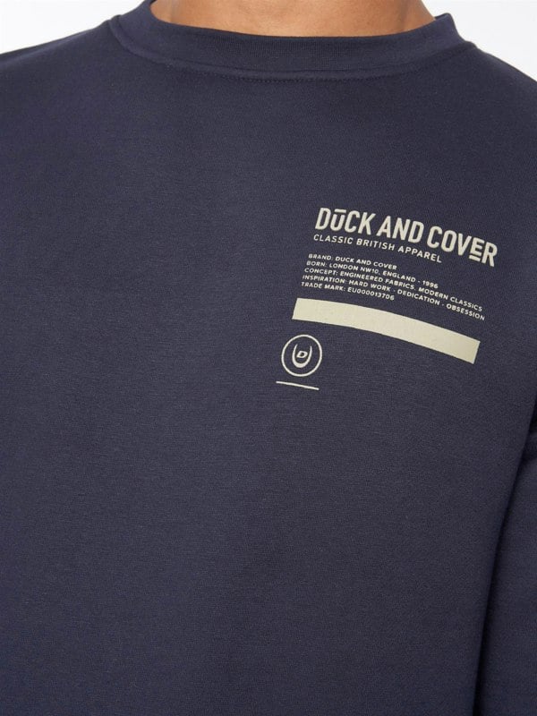 Duck and Cover Jennerkins Crew Sweat Navy