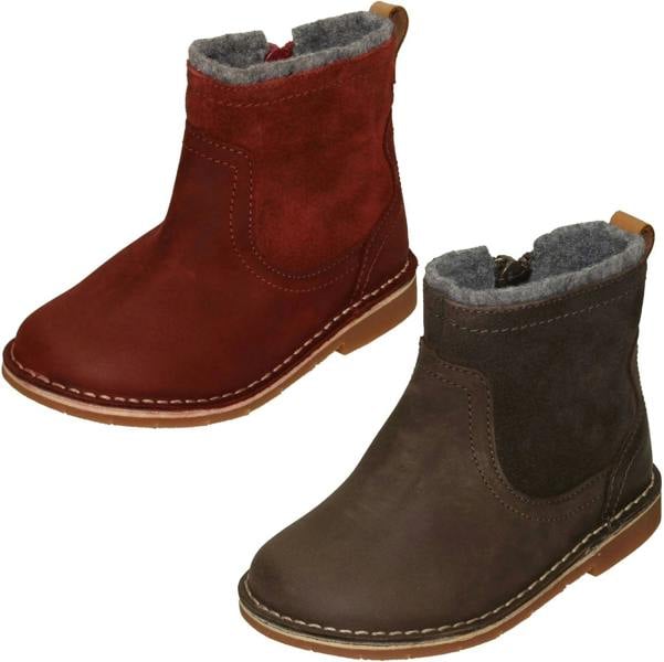 Clarks Girls Clarks Zip Up Ankle Boots Comet Frost