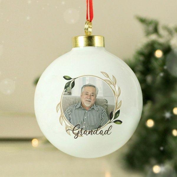 Personalised Memento Company Personalised Photo Upload Memorial Bauble