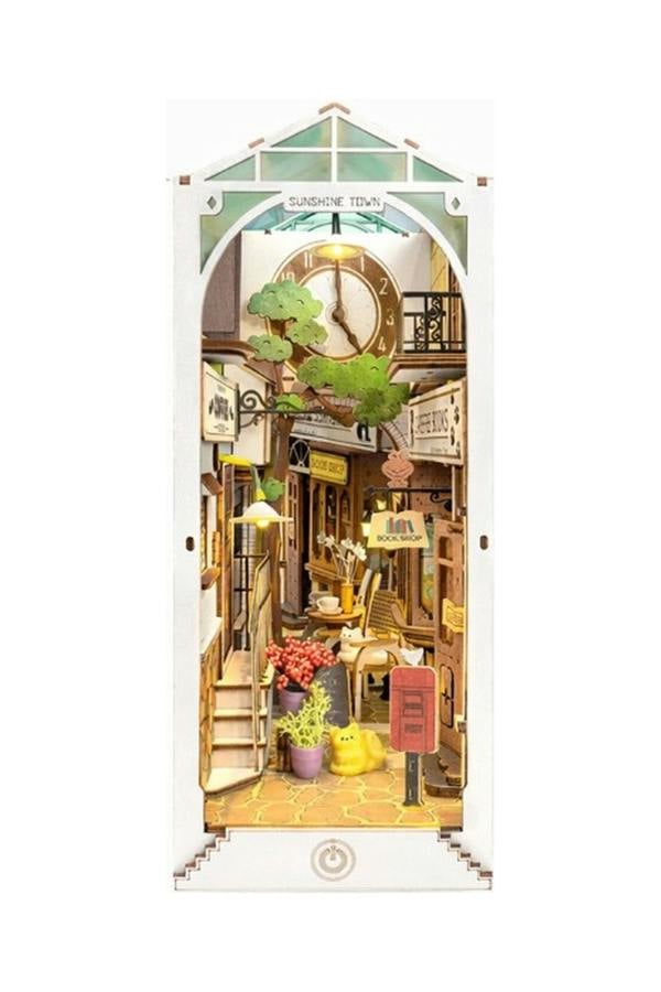 Dyzi 246 Piece Sunshine Town Book Nook 3D Wooden Puzzle