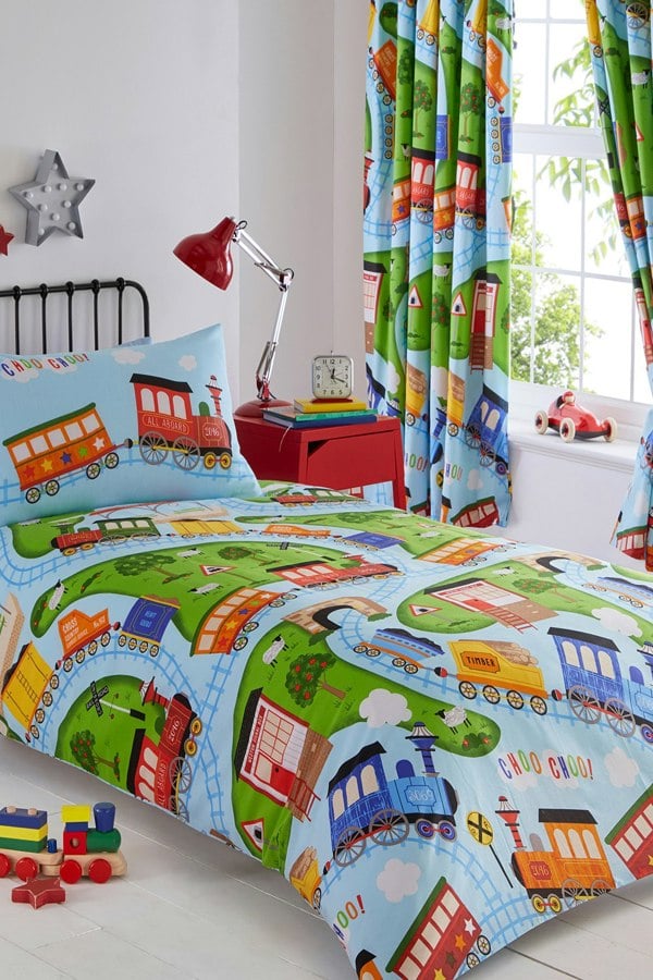 Portfolio Home Trains Duvet Cover Set