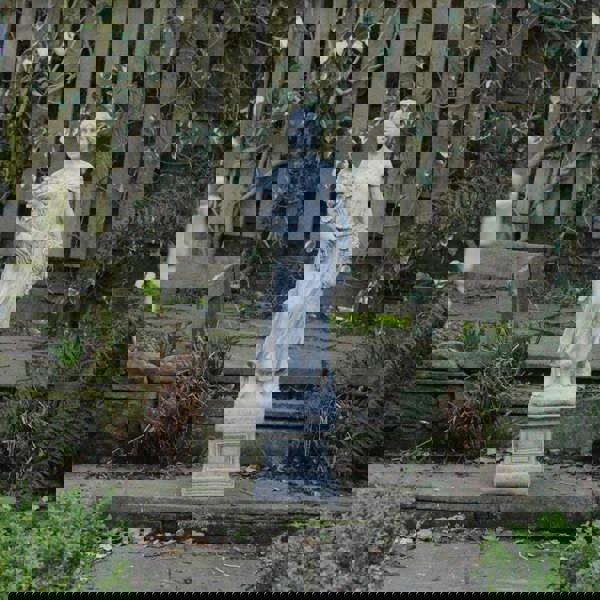 Large Conservatory Female Statue with Bouquet