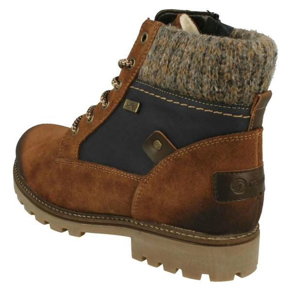 Remonte Ladies Remonte Knitted Cuff Detailed Boots D7466