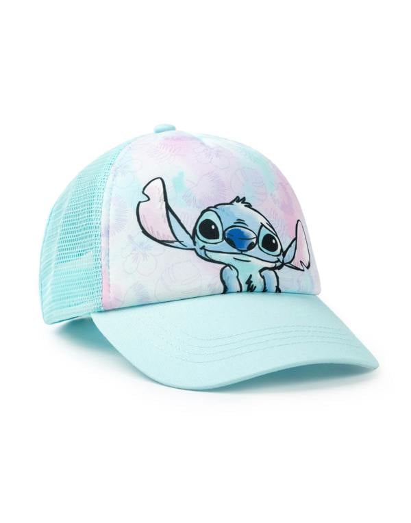 Disney Girls Blue Lilo & Stitch Adjustable Curved Peak Cap (One Size)