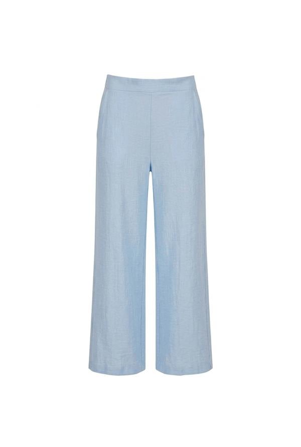 James Lakeland Relaxed Side Zip Trousers – Powder Blue