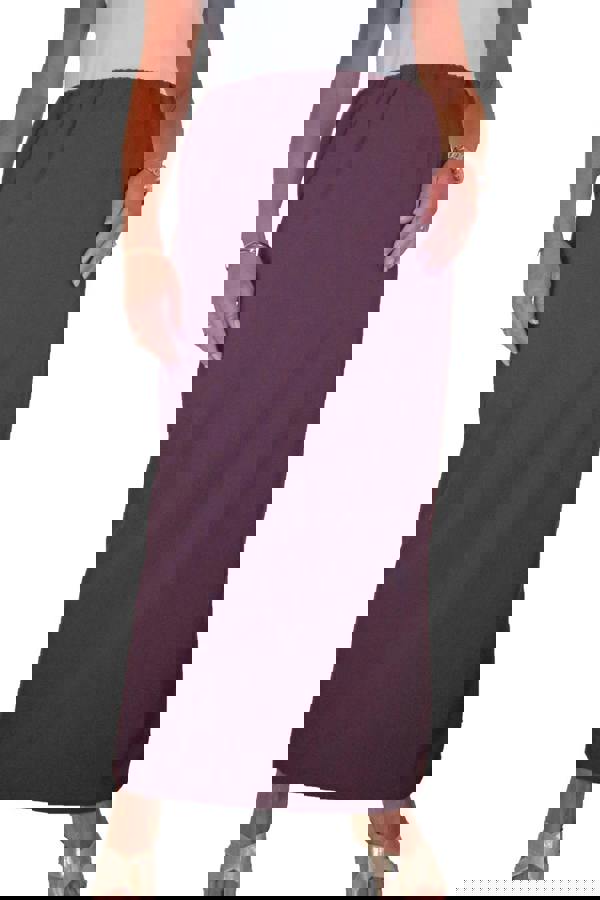 Paulo Due Women's Pull On Elasticated Waist Maxi Pencil Skirt