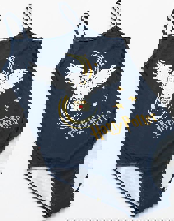 Harry Potter Girls Blue Hedwig 1 Piece Swimming Costume