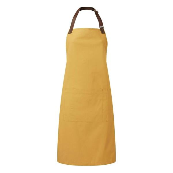 Premier Adults Unisex Annex Bib Apron - Mustard