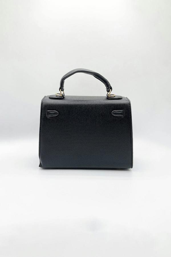 SVNX Top Handle Satchel Tote Bag in Black