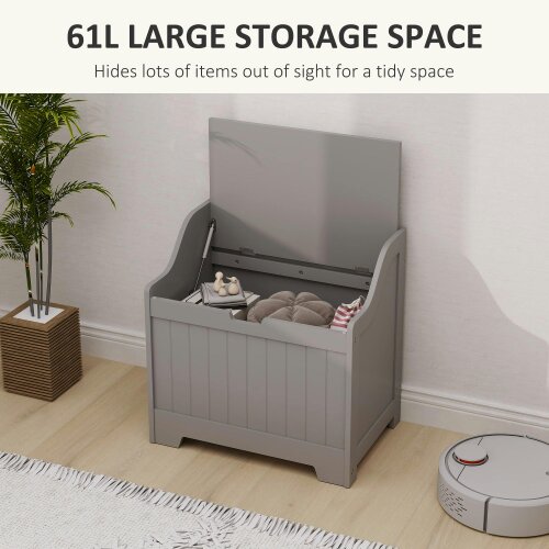 Wyld Haus Ralofa Grey Home Storage Chest With 61 Litre Capacity
