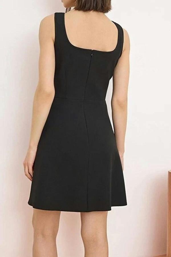 WOVCOR A-Line Short Stretch Woven Dress