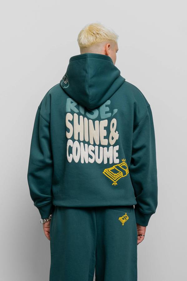 Fresh Couture Rise Hoodie - Eden Green