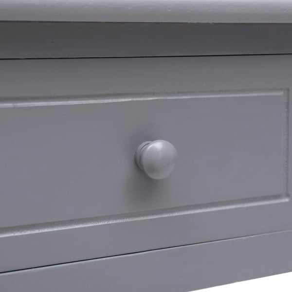 Berkfield Writing Desk Grey 110x45x76 cm Wood