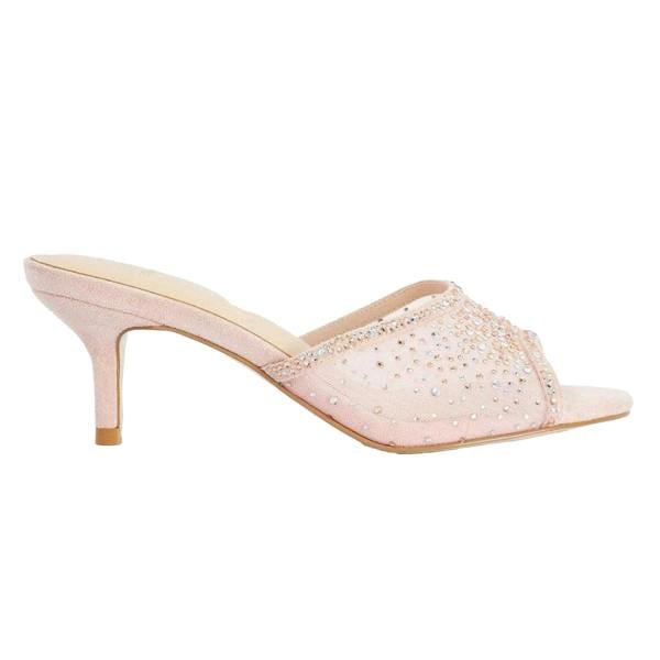 Dune London Womens/Ladies Memories Embellished Stiletto Heel Mules - Pink - 