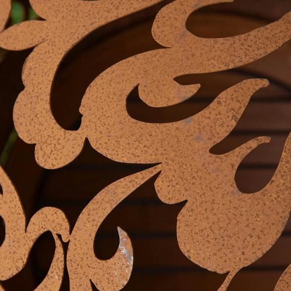 Samuel Alexander 57cm Steel Helios Fireglobe Outdoor Garden Fire Pit