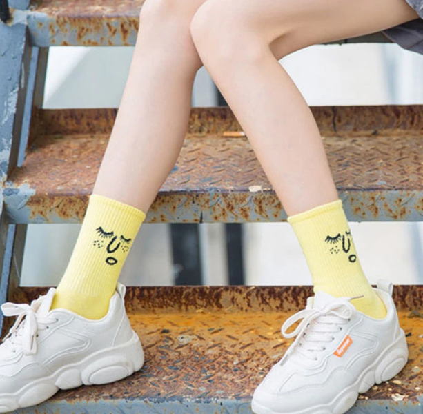 Anyfootwear 5 Pairs Unisex Kawaii Funny Socks One Size 5–9