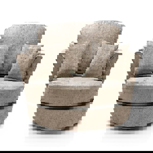 Furnishings For Less Monaco Chenille Fabric Swivel Chair