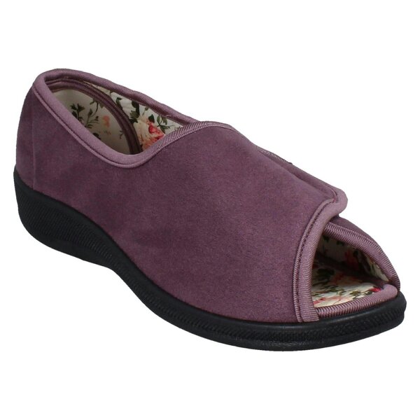 Jo & Joe Ladies Jo & Joe Hook And Loop Open Toe Slippers Martha