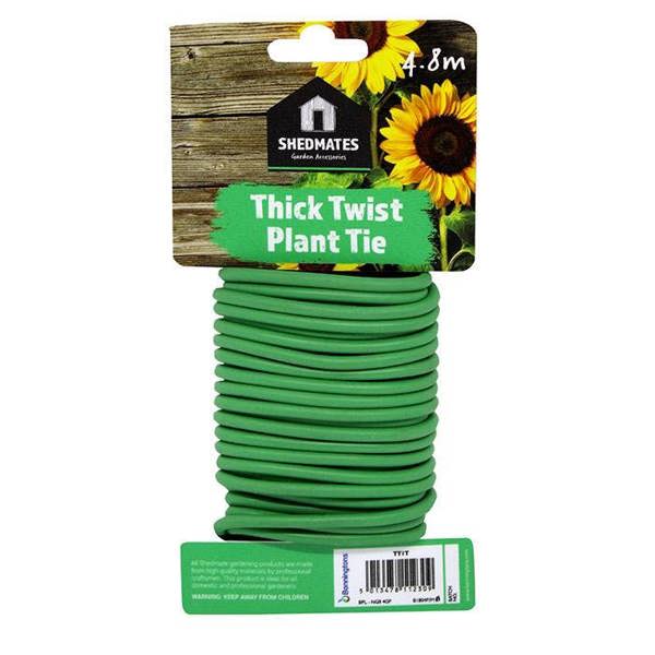 Kingfisher Thick Twist Plant Tie 4.8m - One Colour - 