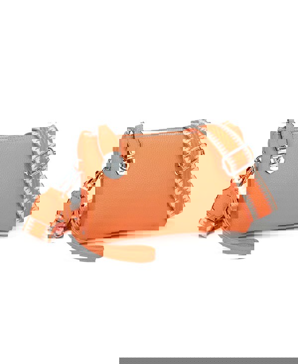 Kitise Wide Pattern Strap Crossbody Handbag Shoulder Purse