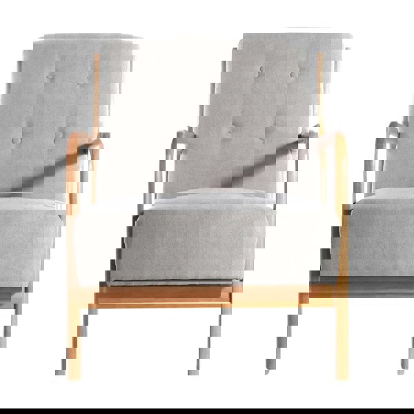 Wood Single Sofa Lounge Chair with Cushion Lounge Chairs Living and Home