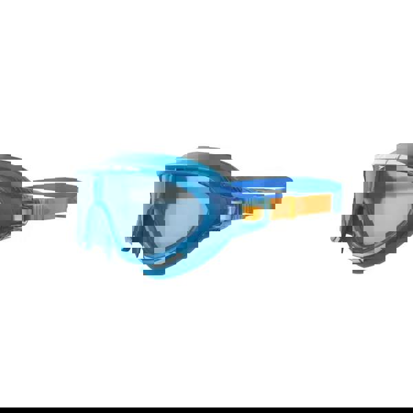 Speedo Junior Biofuse Rift swim mask with blue orange goggles