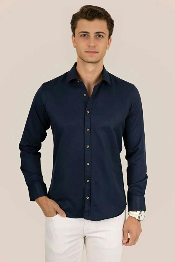 WOVCOR Button-Down Slim Fit Men’s Shirt