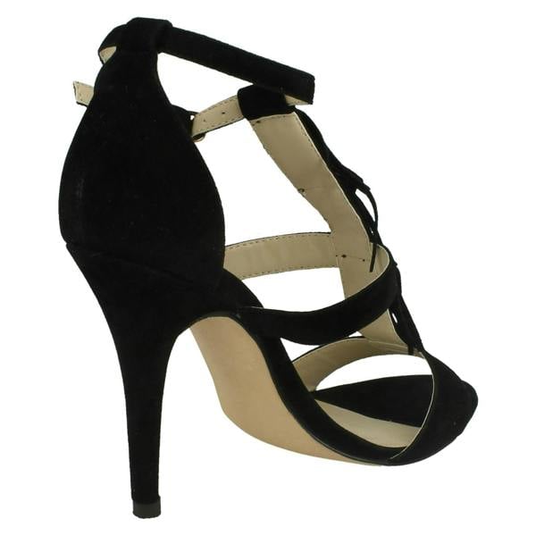 Anne Michelle Ladies Anne Michelle Heeled Sandals With Ankle Buckle