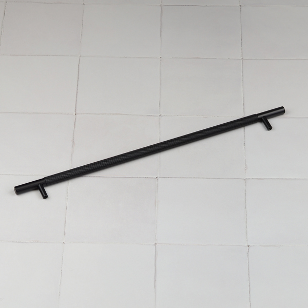 Handle & Home Knurled Matt Black Handles and Knob