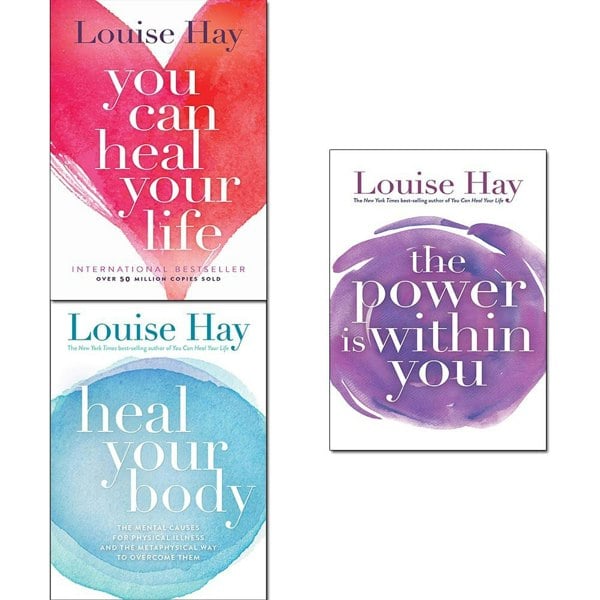 Heal Your Life Louise Hay 3 Book Set The Power Is Within You, Heal Your Body, You Can Heal Your Life