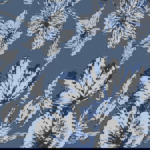 Laura Ashley Summerhill Wallpaper - Midnight Blue - 10m