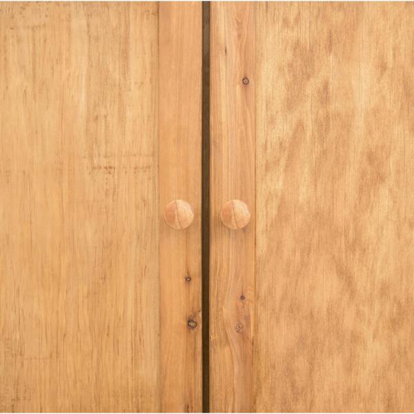 Cabinet Bits Lugo 2 Door Wardrobe Wood Knob