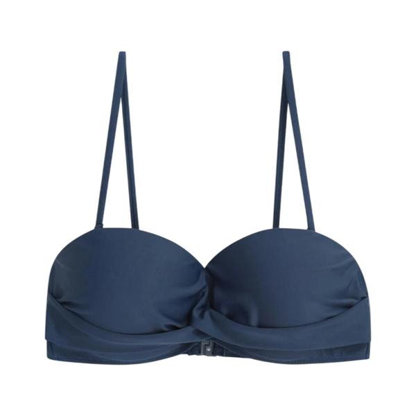 Animal Womens/Ladies Docks Plain Bandeau Bikini Top - Dark Blue - 