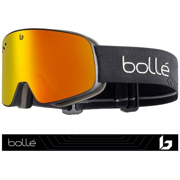 Bolle NEVADA - Matte Black with Sunrise Lens