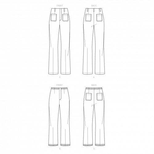 New Look Sewing Pattern 6660, Trousers for Women, A (8-10-12-14-16-18-20) - Intermediate