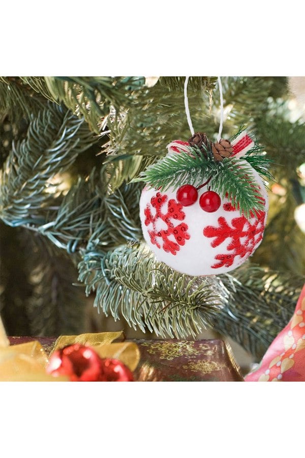 Living and Home Set of 9 Christmas Ball Ornaments Hanging Decoration