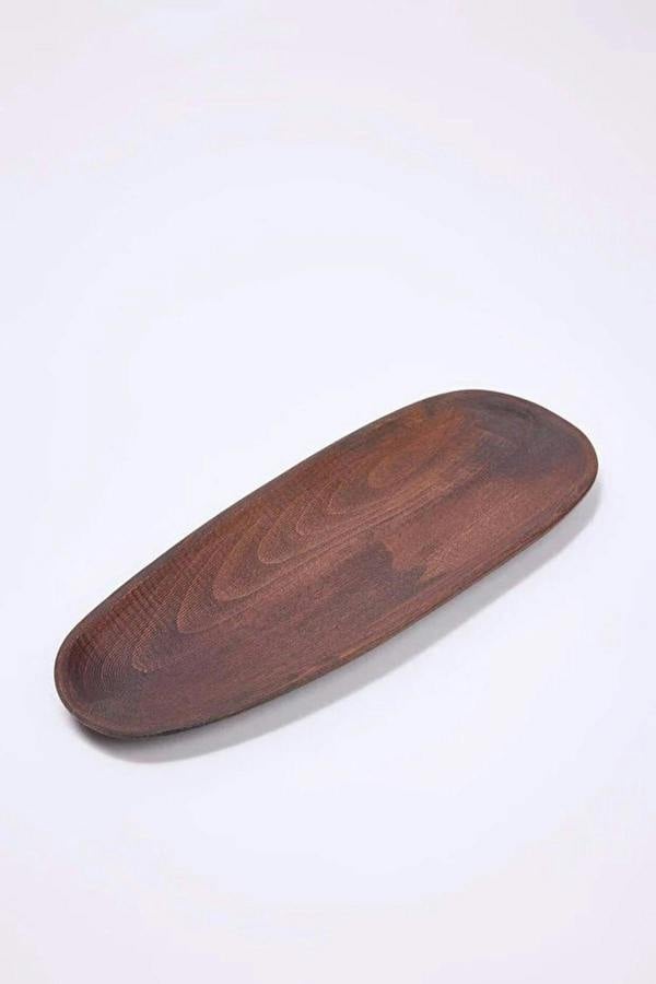 Asymmetrical Wooden Serving Plate 12mm x 30cm