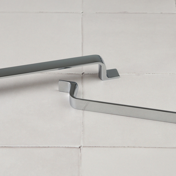 Handle & Home Polished Chrome Strap Handles