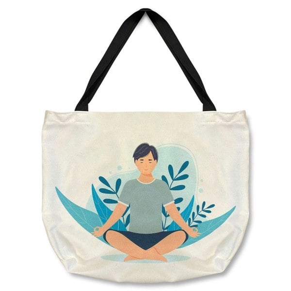 Benjamin Tate Design Meditation Illustration Designer Tote bag