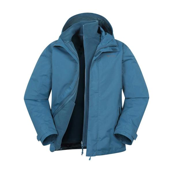 Mountain Warehouse Mens Fell II 3 in 1 Jacket - Dark Blue - 