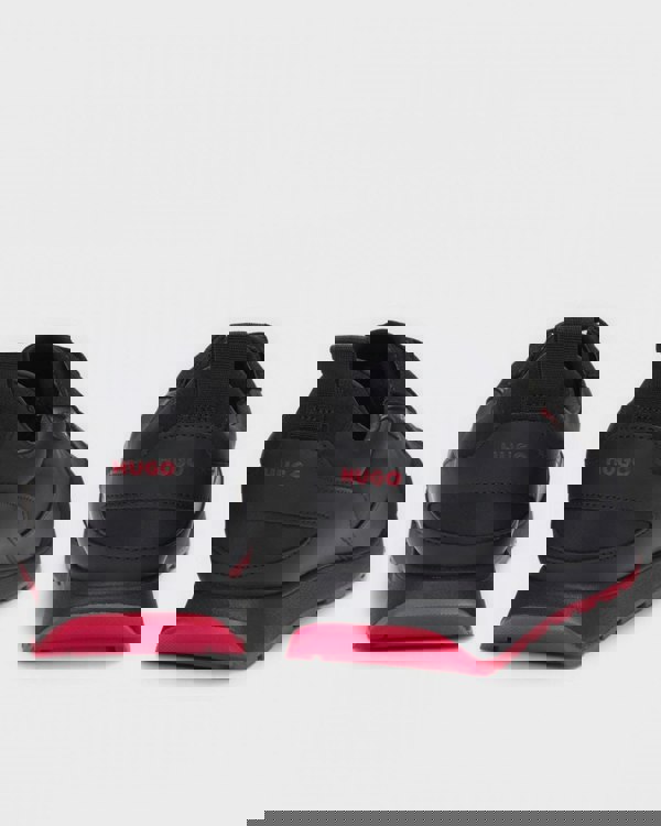 HUGO Icelin Runn Mens Mixed-Material Trainers with Branded Accents NOS