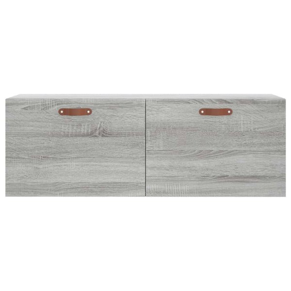 Berkfield Wall Cabinet Grey Sonoma 100x36.5x35 cm Engineered Wood