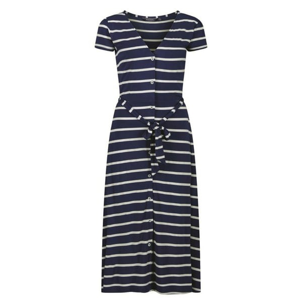 Regatta Womens/Ladies Maisyn Stripe Shirt Dress - Navy/White